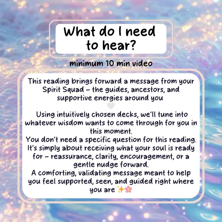 What do I need to hear?