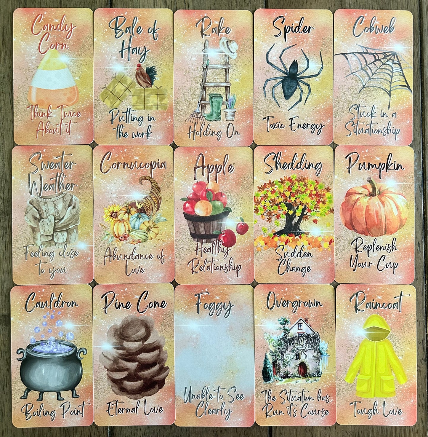 Hello Autumn Oracle Deck | 50-Card Seasonal & Holiday Divination Deck for Love and Life