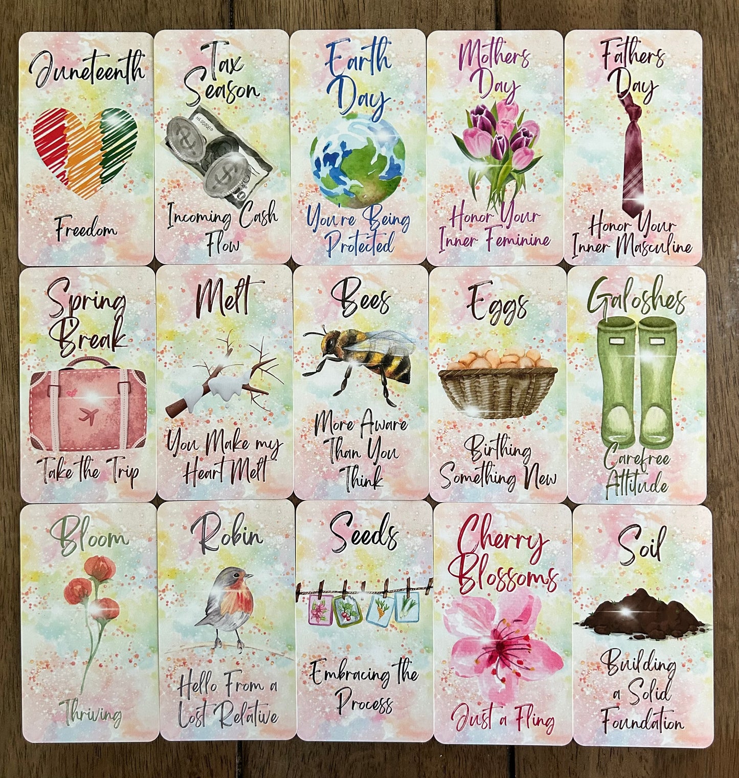 Hello Spring Oracle Deck | 50-Card Seasonal & Holiday Divination Deck for Love and Life