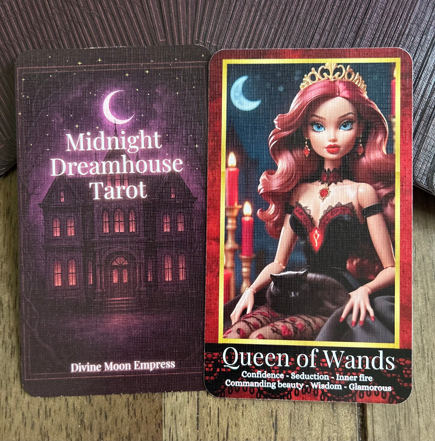 Midnight Dreamhouse Tarot Deck – 99-Card Gothic Barbie-Inspired Tarot | Dark Feminine Oracle for Shadow Work, Love & Twin Flames