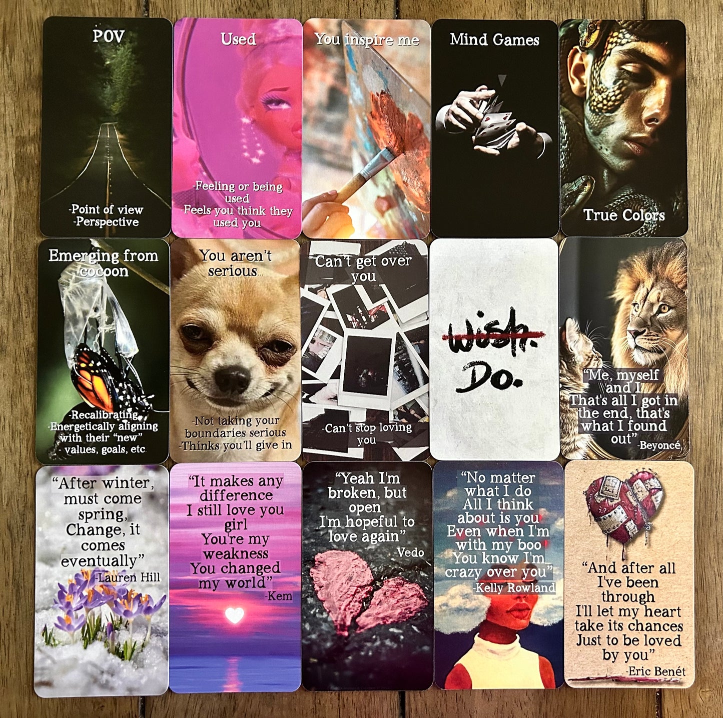 Spiritual Love Oracle Volume IV – 110 Card Tarot-Sized Deck | Glossy Smooth Love & Astrology Messages | Divine Union and Clair Gifts Oracle