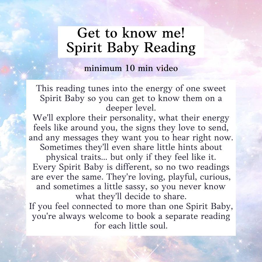 Get to Know Me! Spirit Baby Reading