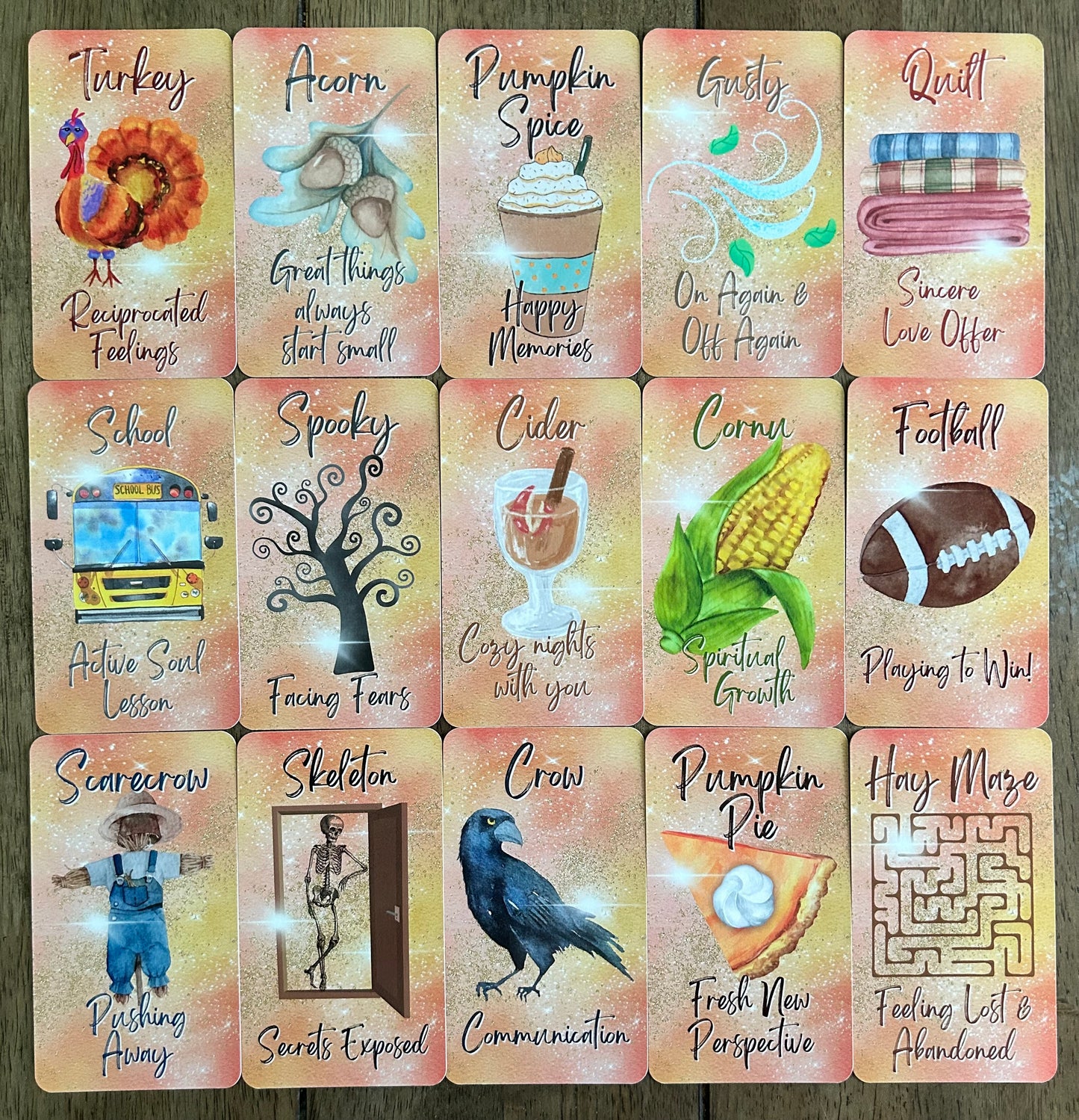Hello Autumn Oracle Deck | 50-Card Seasonal & Holiday Divination Deck for Love and Life