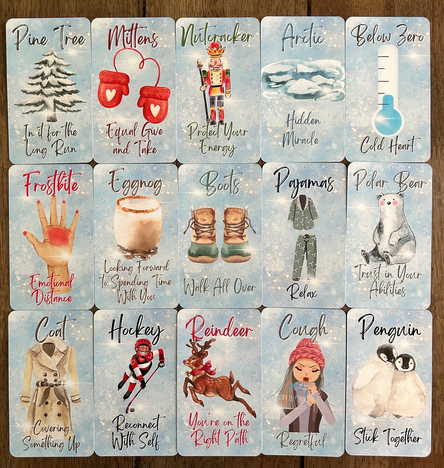 Hello Winter Oracle Deck | 50-Card Seasonal & Holiday Divination Deck for Love and Life