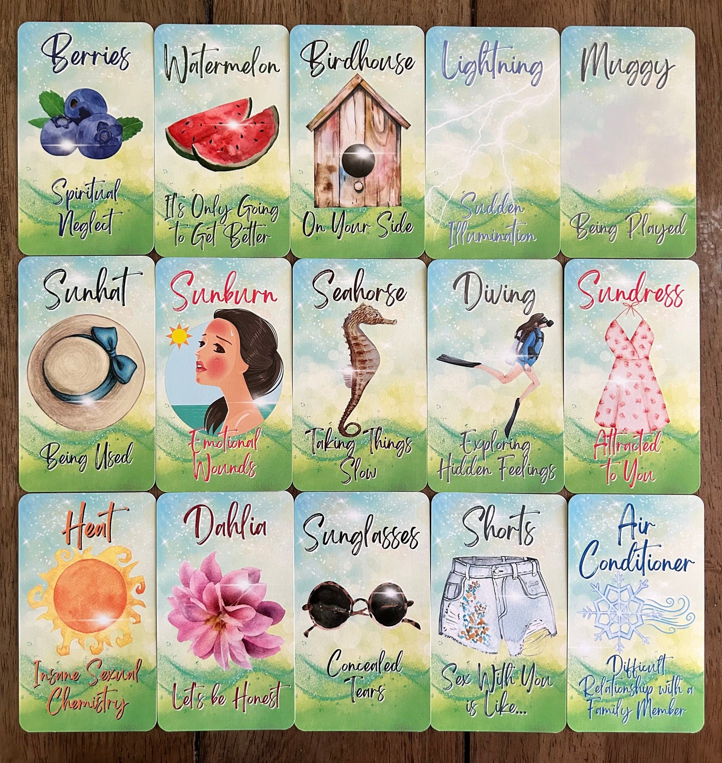 Hello Summer Oracle Deck | 50-Card Seasonal & Holiday Divination Deck for Love and Life