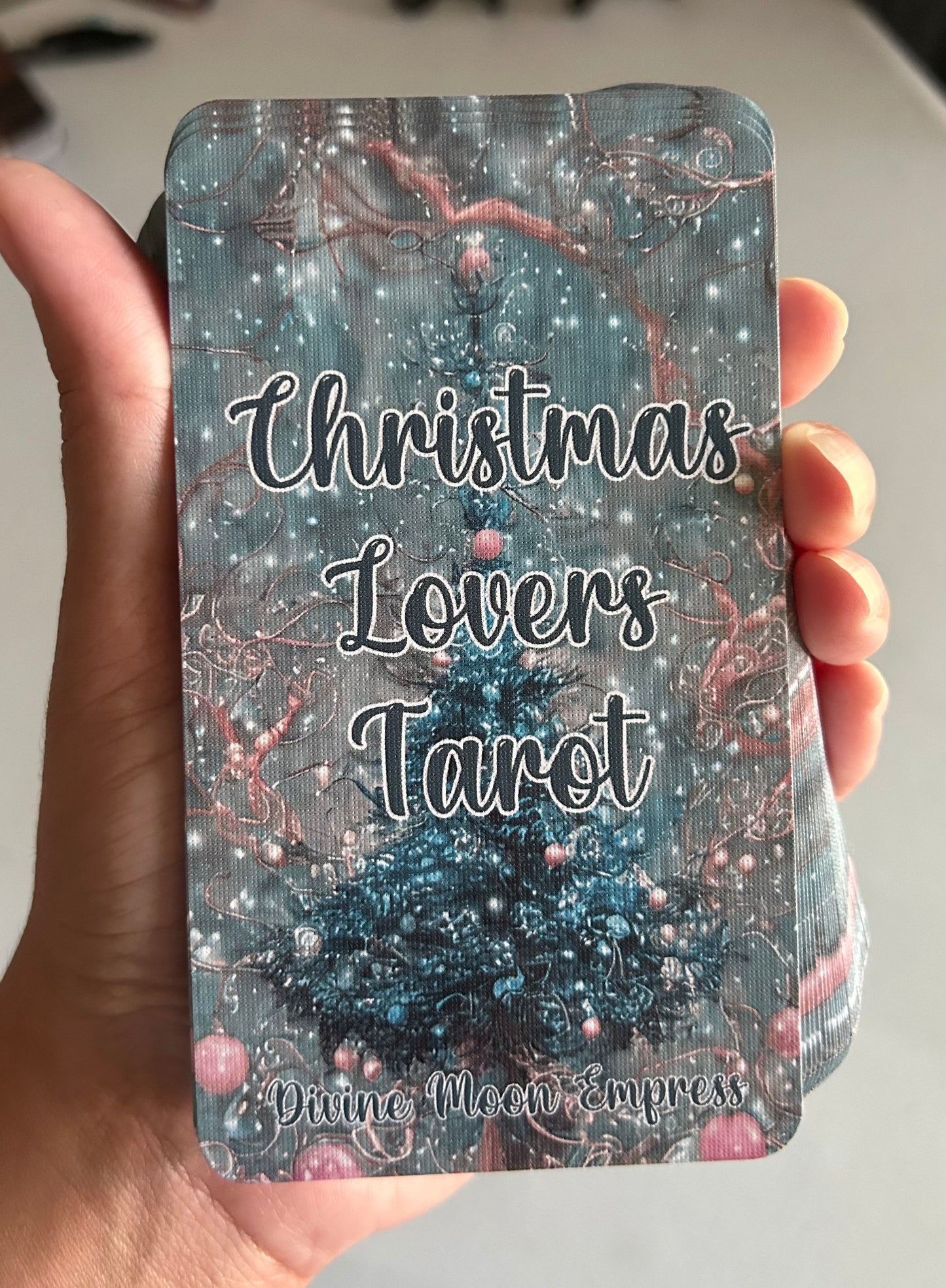 Christmas Lovers Tarot (Pink Edition) | Romantic Holiday Tarot Deck | Love & Relationship Tarot | Winter Romance Gift Idea