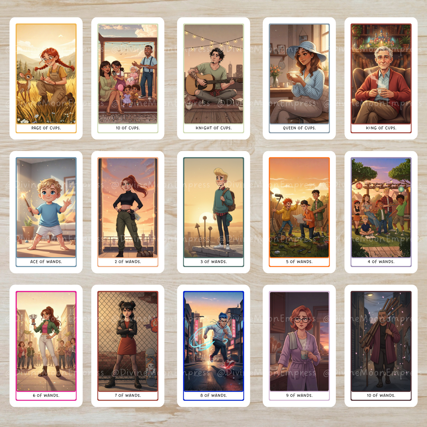 PRE-ORDER | Milk & Cereal Tarot • Nostalgic Cartoon-Inspired • 90s Kids Aesthetic • Illustrated Deck