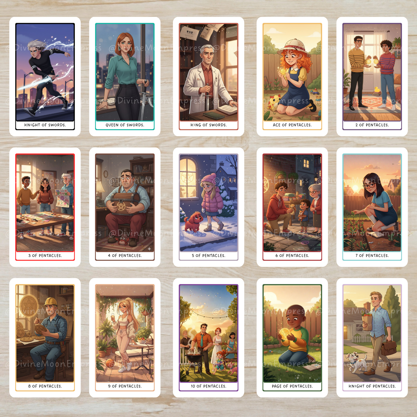 PRE-ORDER | Milk & Cereal Tarot • Nostalgic Cartoon-Inspired • 90s Kids Aesthetic • Illustrated Deck