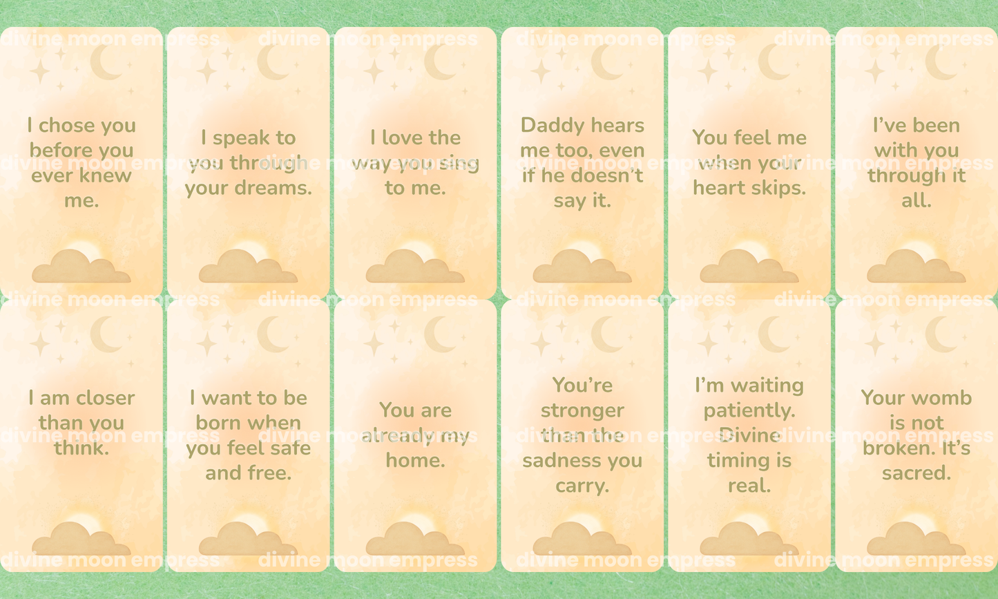 Born of Love Oracle | 78 Cards • Spirit Baby Guidance Deck