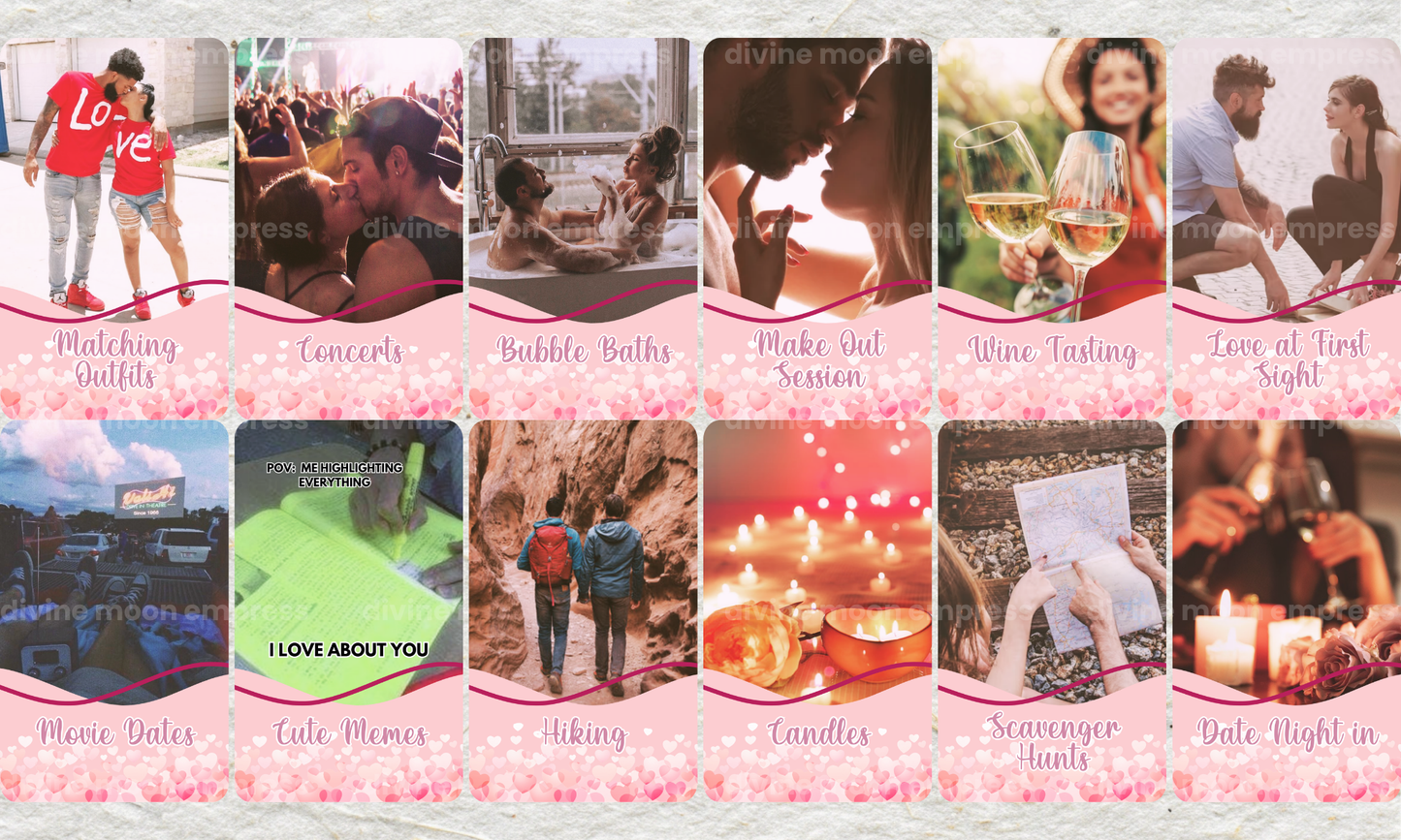 Love Language Oracle 2nd Edition | 100 Cards | for Couples, Crushes & Intuitive Love Readings