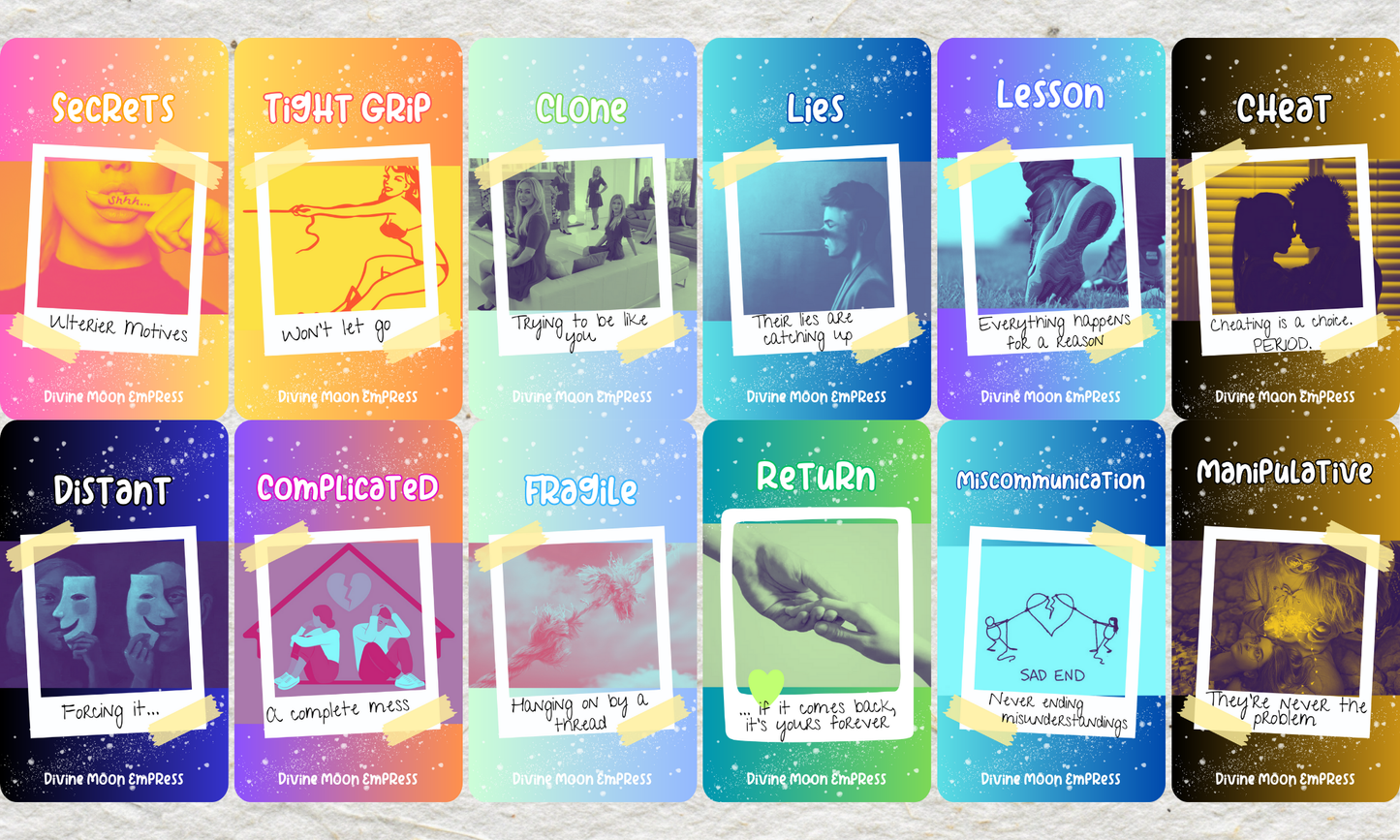 Girlll... Let Me Tell You!!! Oracle | 100 Cards | Real Talk Deck for Love, Truth & Healing