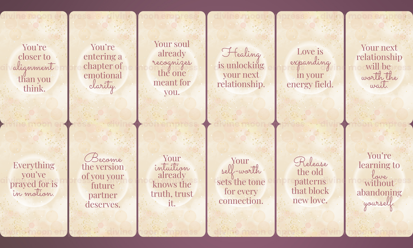 Before We Meet Oracle | 78 Cards | Future Love Messages