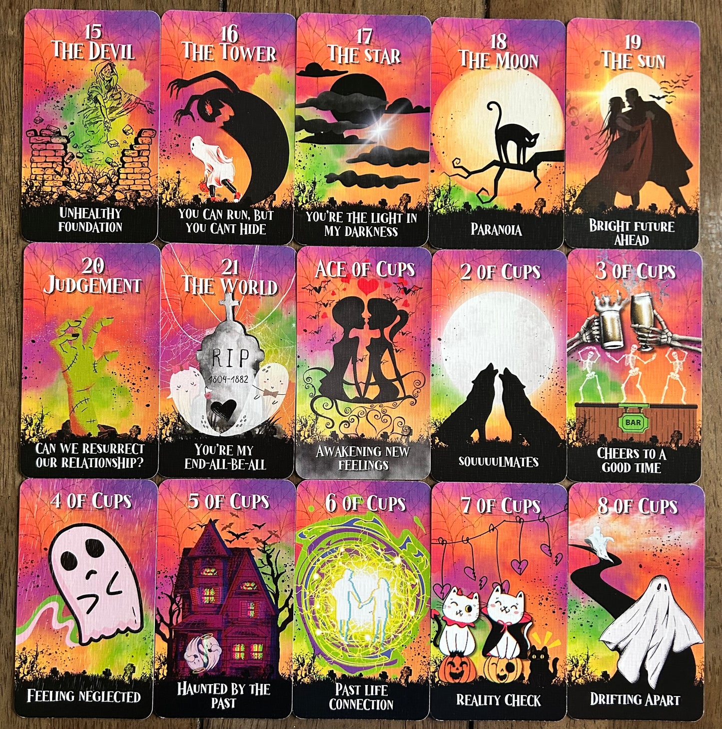 Spooky Lovers Tarot | Halloween Love & Relationship Deck