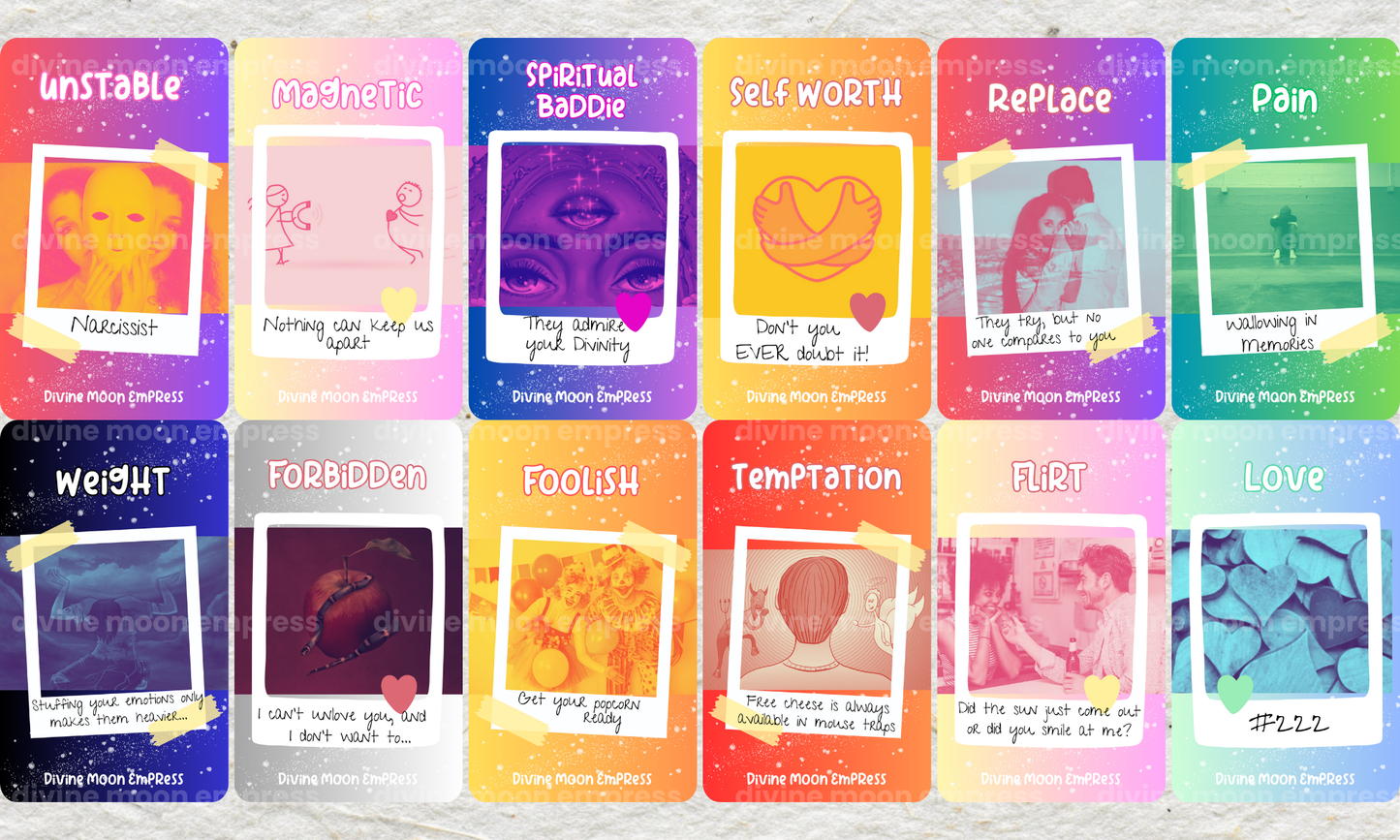 Girlll... Let Me Tell You!!! Oracle | 100 Cards | Real Talk Deck for Love, Truth & Healing