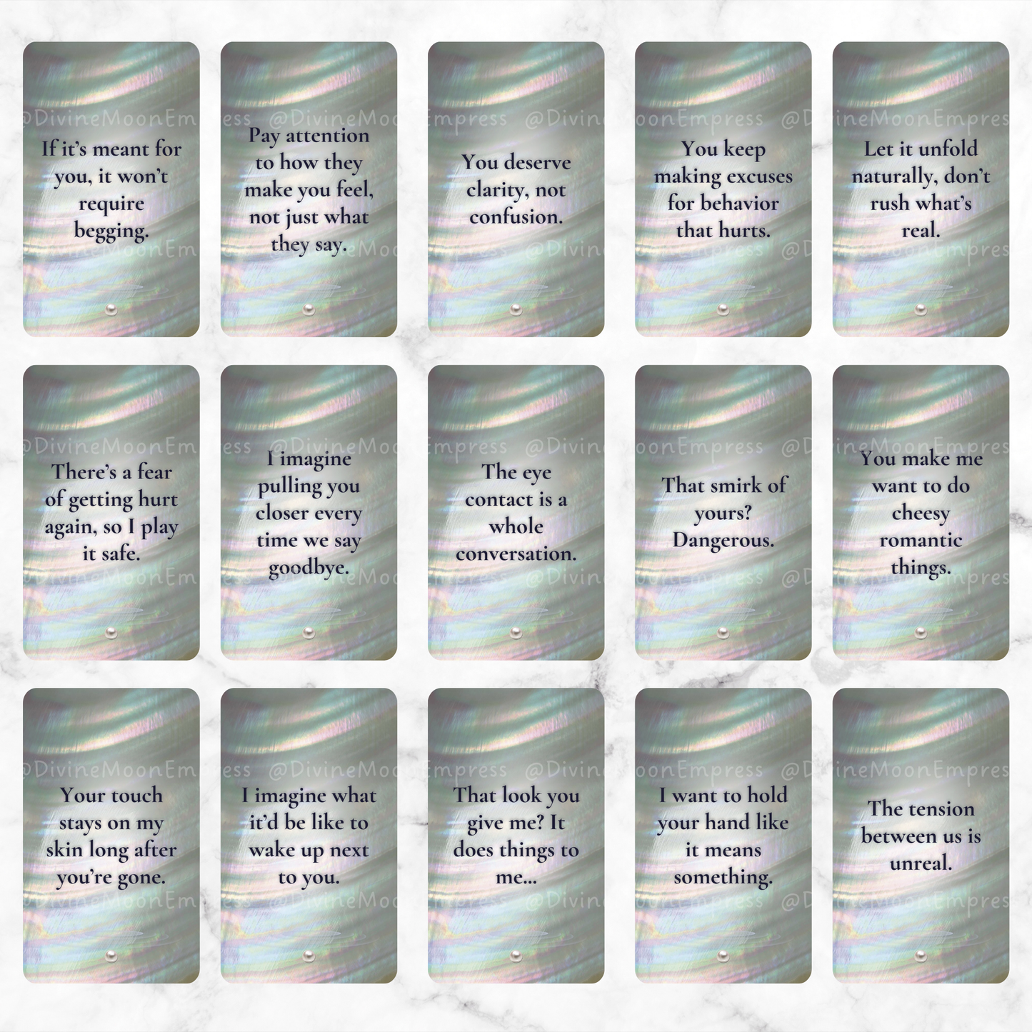 PRE-ORDER | Love Tides Oracle | Dating Feelings Deck | Thoughts & Emotions | Modern Love Messages | Intuitive Relationship Guidance