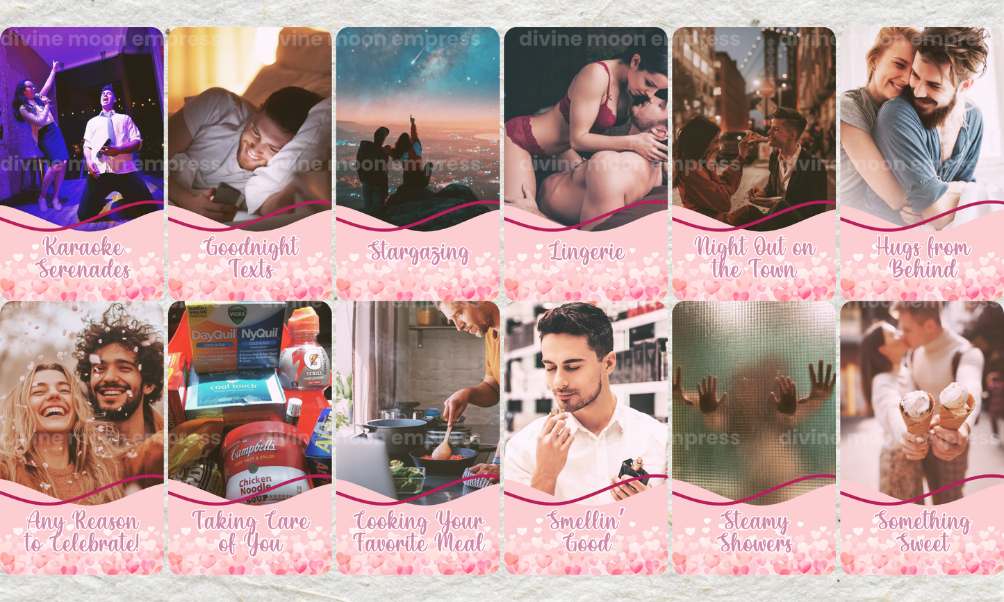 Love Language Oracle 2nd Edition | 100 Cards | for Couples, Crushes & Intuitive Love Readings