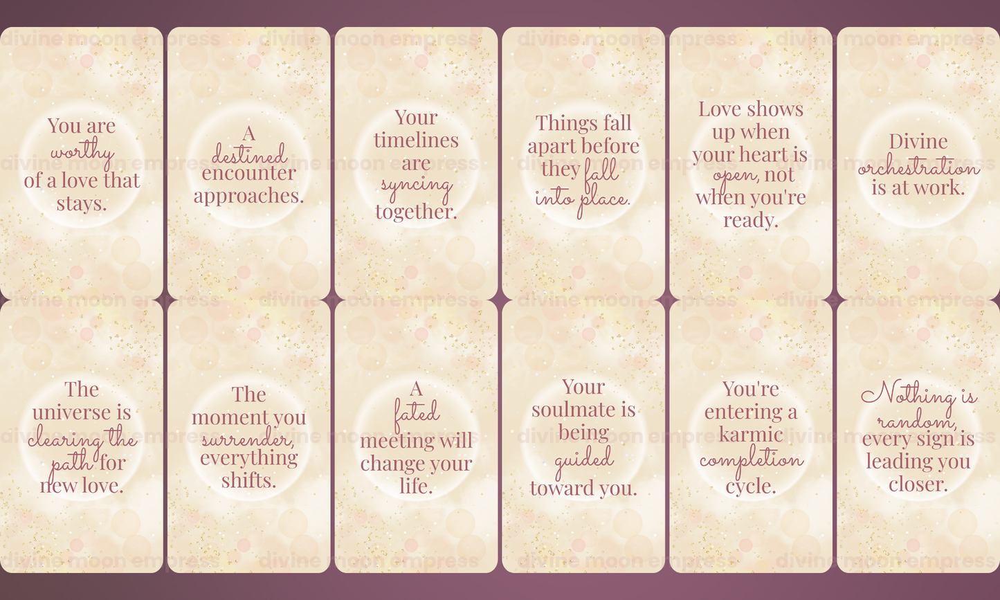 Before We Meet Oracle | 78 Cards | Future Love Messages
