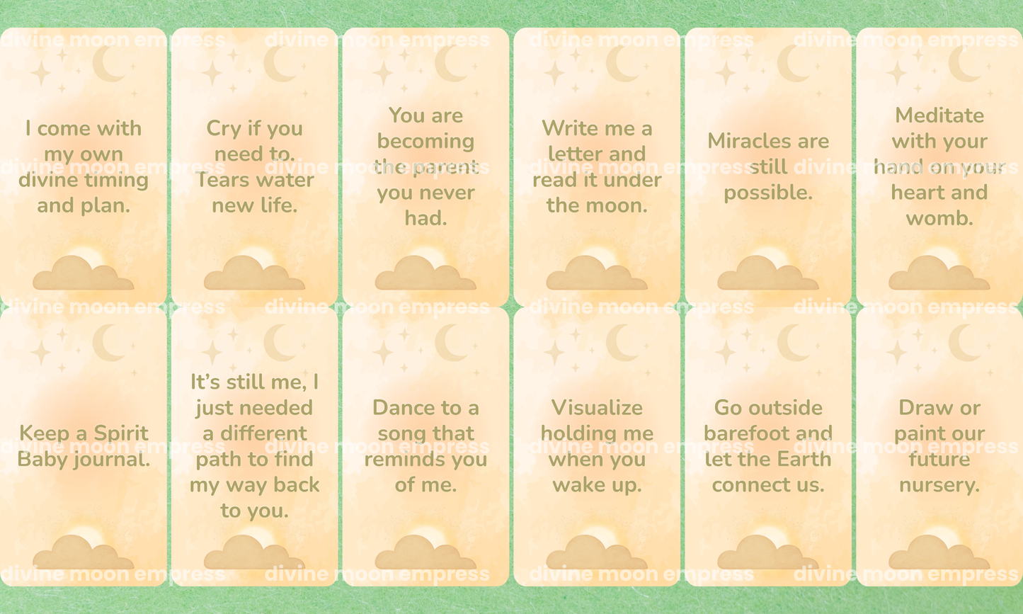 Born of Love Oracle | 78 Cards • Spirit Baby Guidance Deck