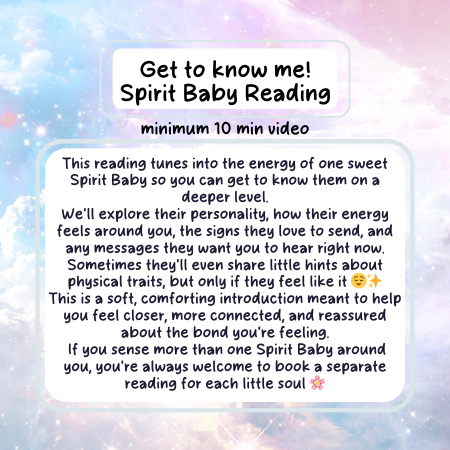Get to Know Me! Spirit Baby Reading