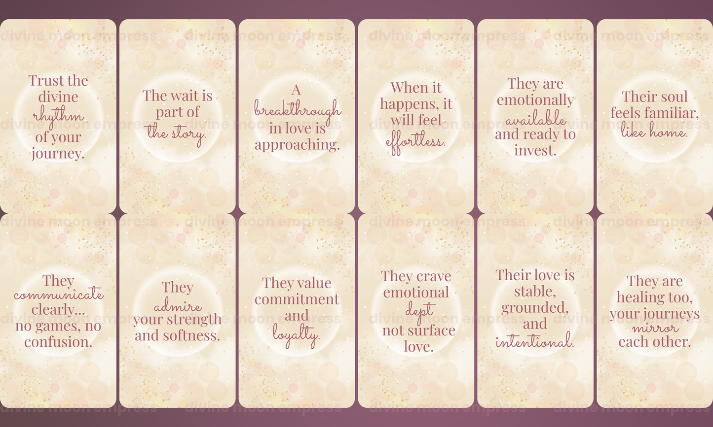 Before We Meet Oracle | 78 Cards | Future Love Messages