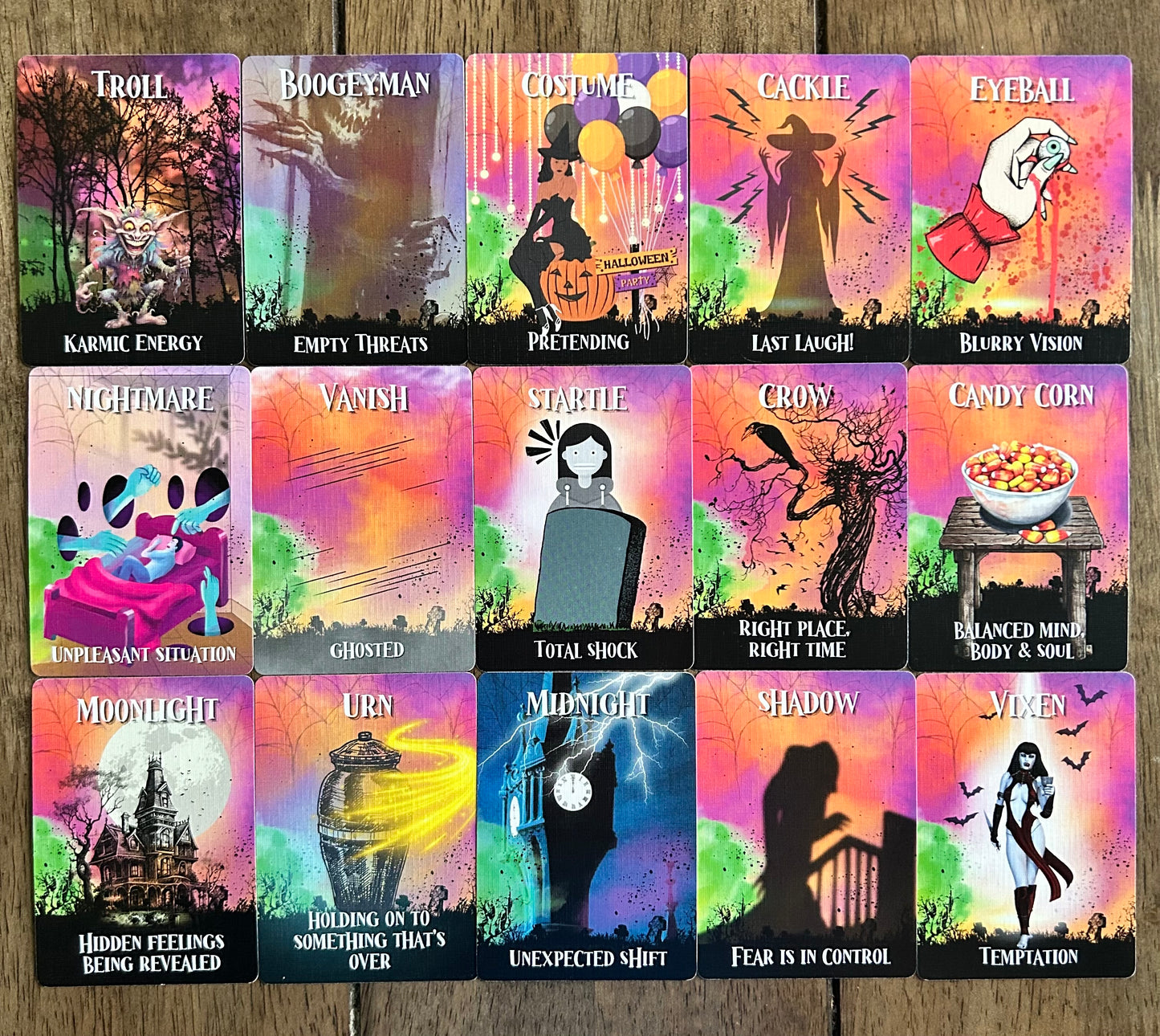 Spooky Lovers Oracle | 50 cards | Halloween Love & Relationship Deck