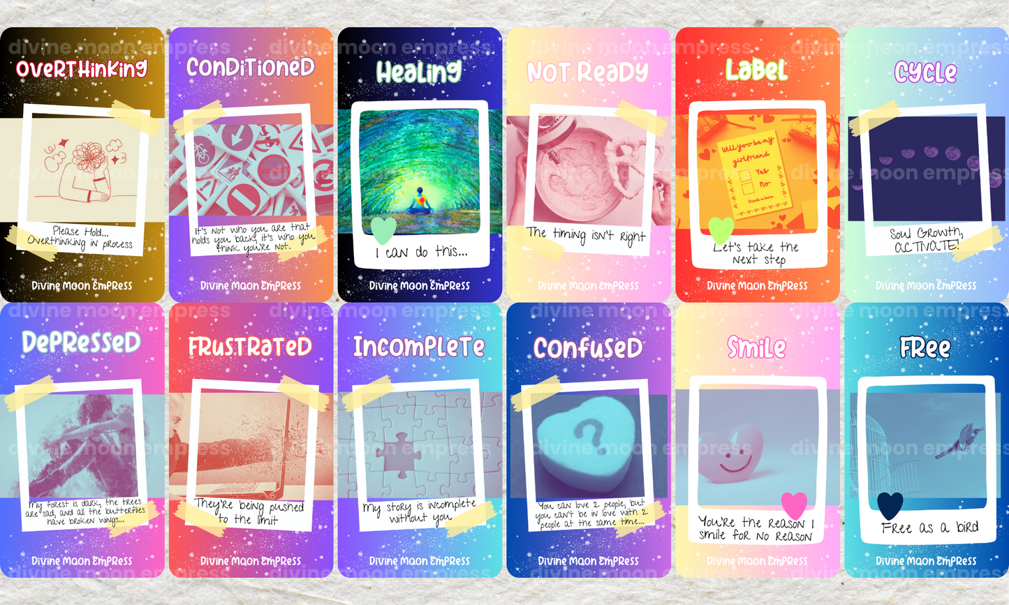 Girlll... Let Me Tell You!!! Oracle | 100 Cards | Real Talk Deck for Love, Truth & Healing