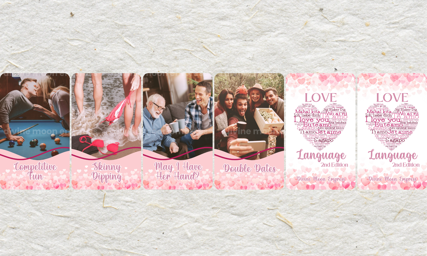 Love Language Oracle 2nd Edition | 100 Cards | for Couples, Crushes & Intuitive Love Readings