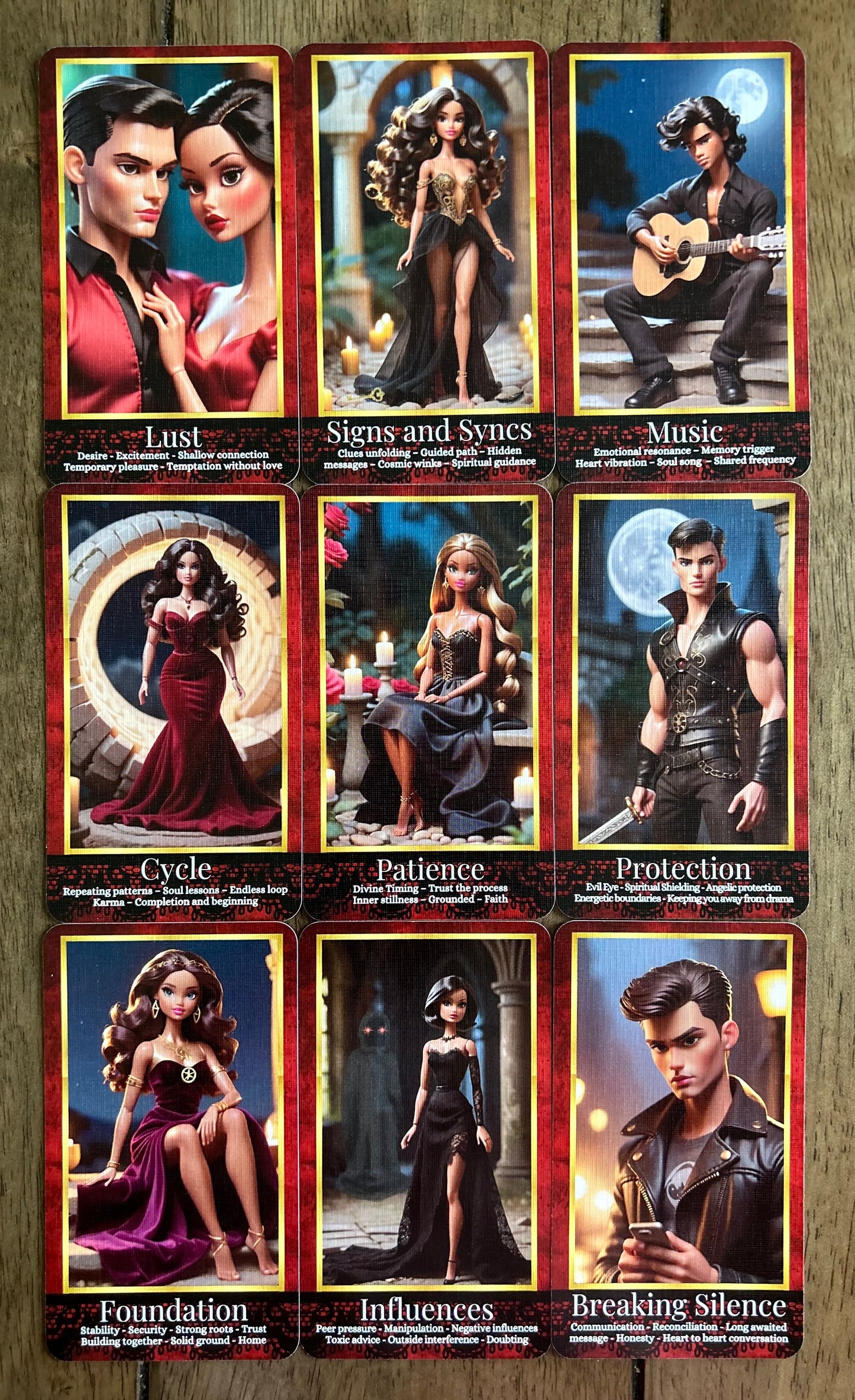 Midnight Dreamhouse Tarot Deck – 99-Card Gothic Barbie-Inspired Tarot | Dark Feminine Oracle for Shadow Work, Love & Twin Flames