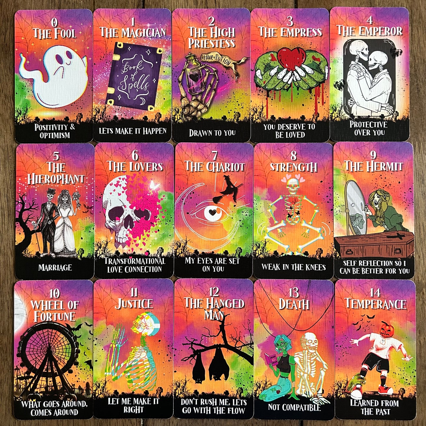 Spooky Lovers Tarot | Halloween Love & Relationship Deck