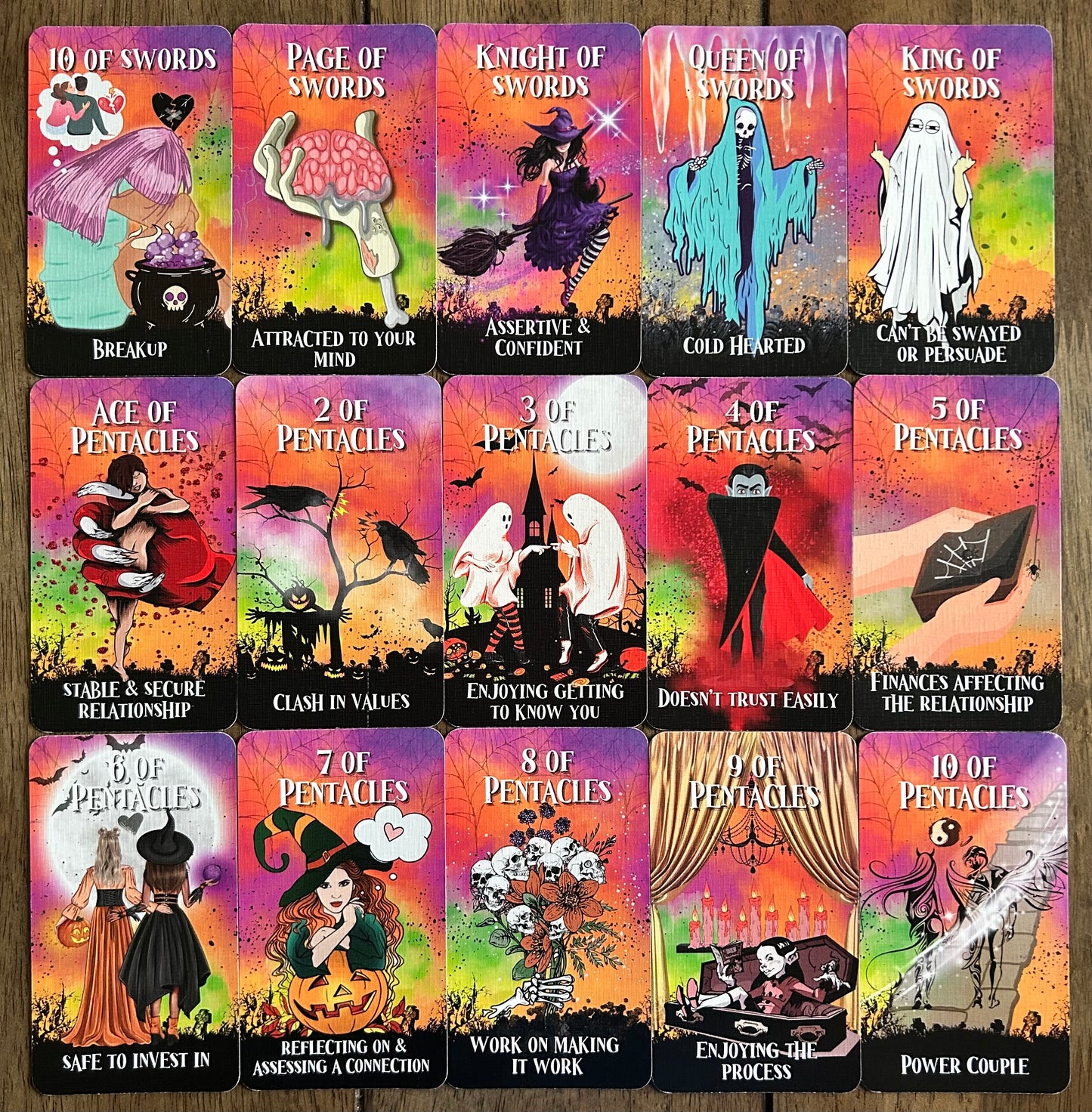 Spooky Lovers Tarot | Halloween Love & Relationship Deck