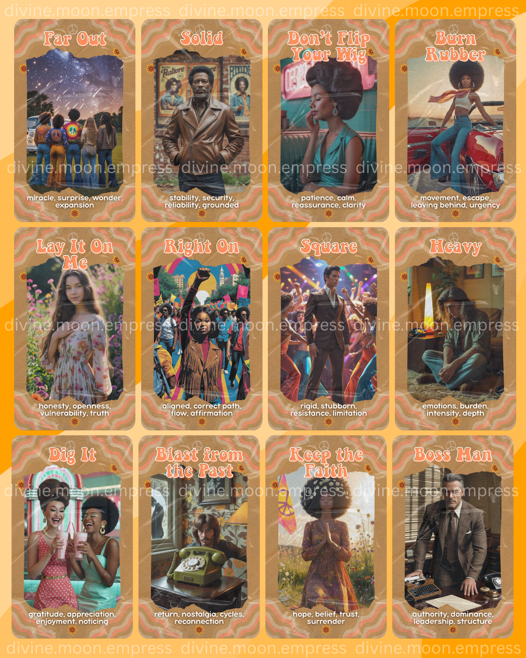 Baby Boomer Oracle Deck | 54- Retro Cards for Love, Life & Spiritual Guidance