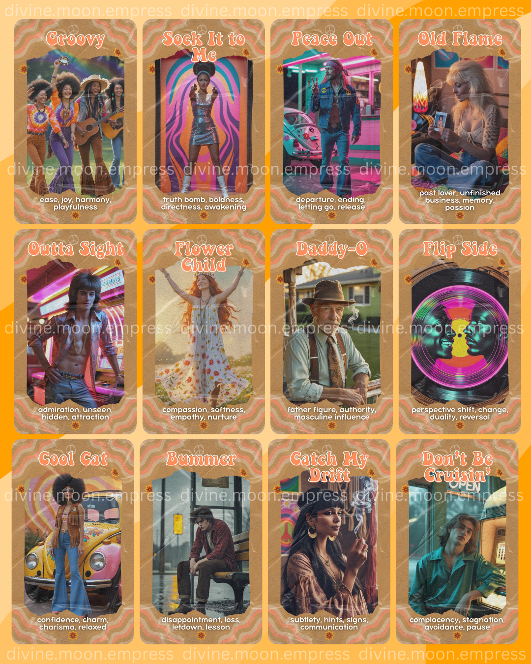 Baby Boomer Oracle Deck | 54- Retro Cards for Love, Life & Spiritual Guidance