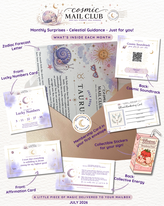 Cosmic Mail Club Monthly Subscription