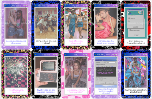 Millennial Oracle | 54 Cards | 2000s Inspired Deck for Nostalgia, Tarot, Oracle, and Intuitive Readings