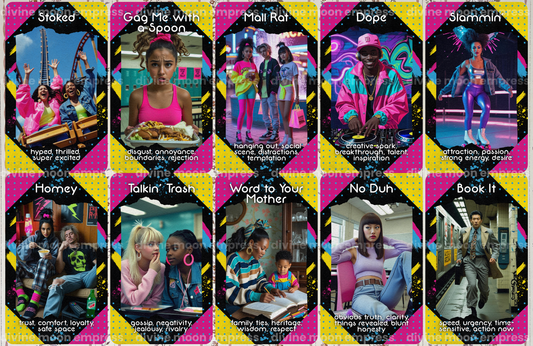 Gen X Oracle Deck | 54 Cards | 80s & 90s Nostalgia, Intuitive Cards