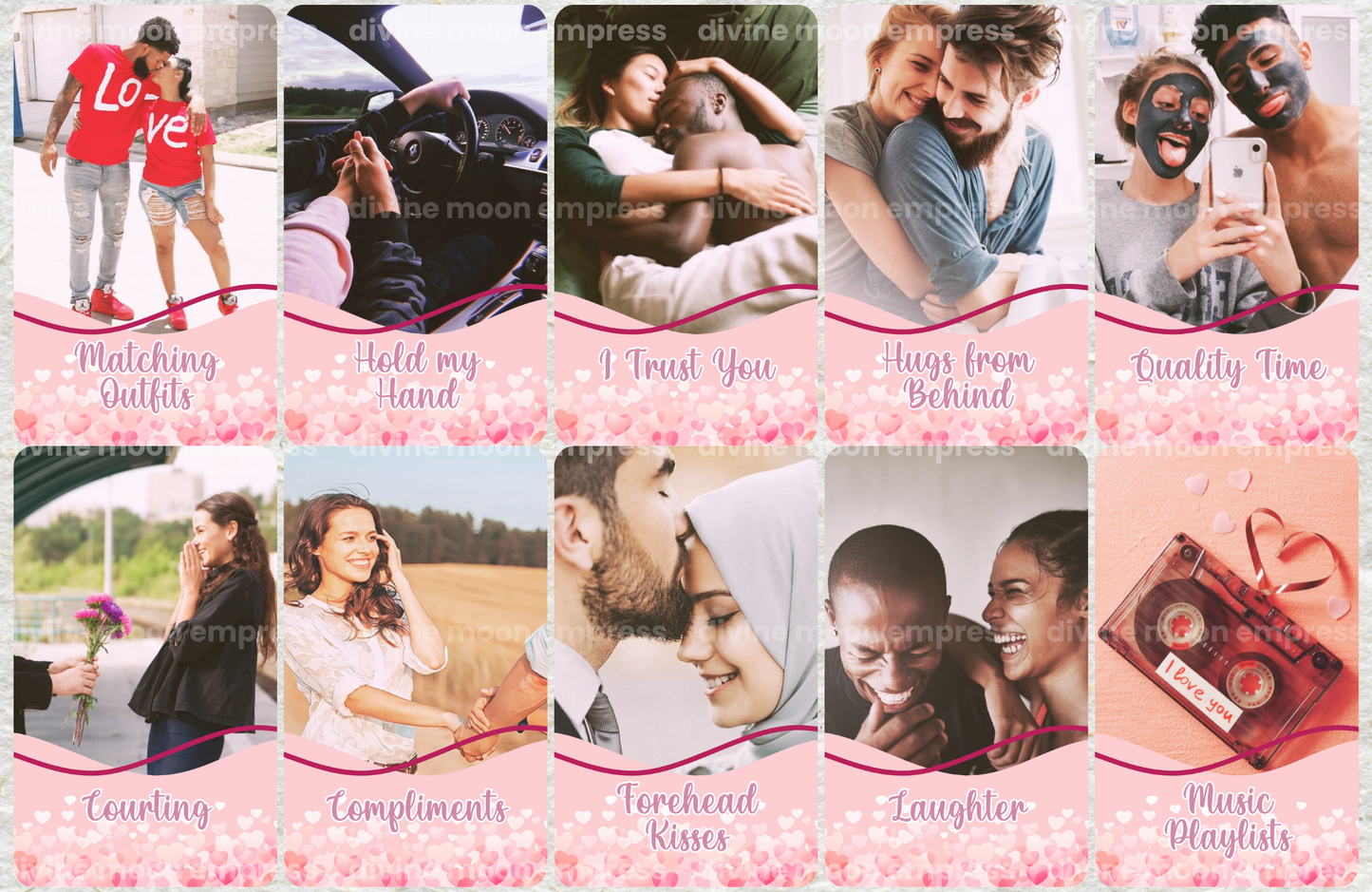 Love Language Oracle 2nd Edition | 100 Cards | for Couples, Crushes & Intuitive Love Readings