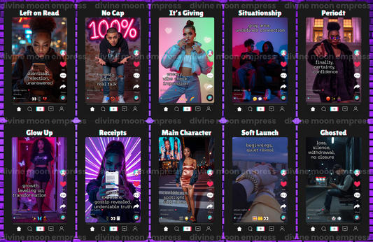 Gen Z Oracle | 54 Cards | TikTok Inspired Oracle for Intuitive Readings